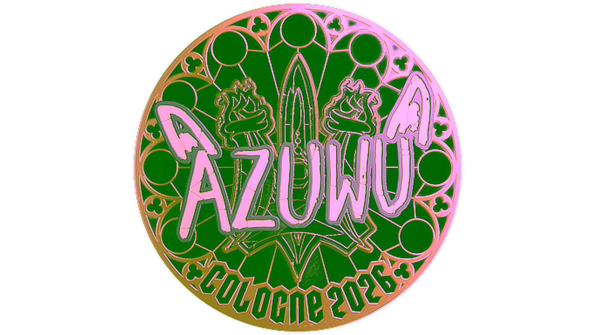 Visar för Sticker | AZUWU (Gold) | Cologne 2026