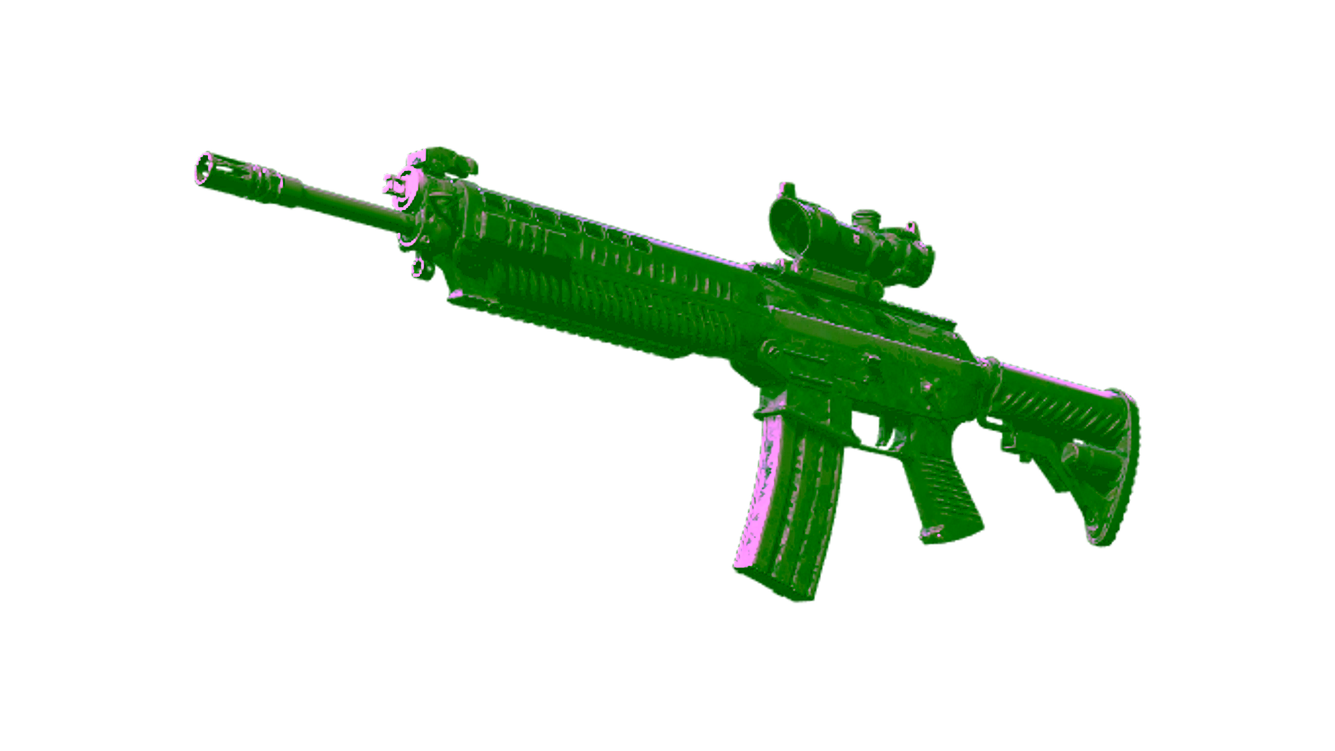 Display for Souvenir SG 553 | Barricade (Battle-Scarred)