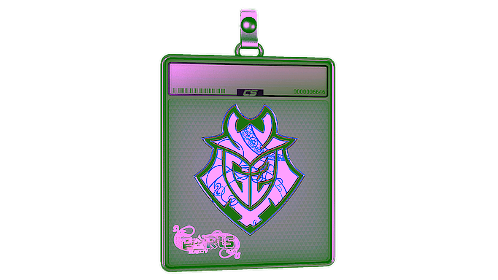 Display for Sticker Slab | G2 Esports (Holo) | Paris 2023