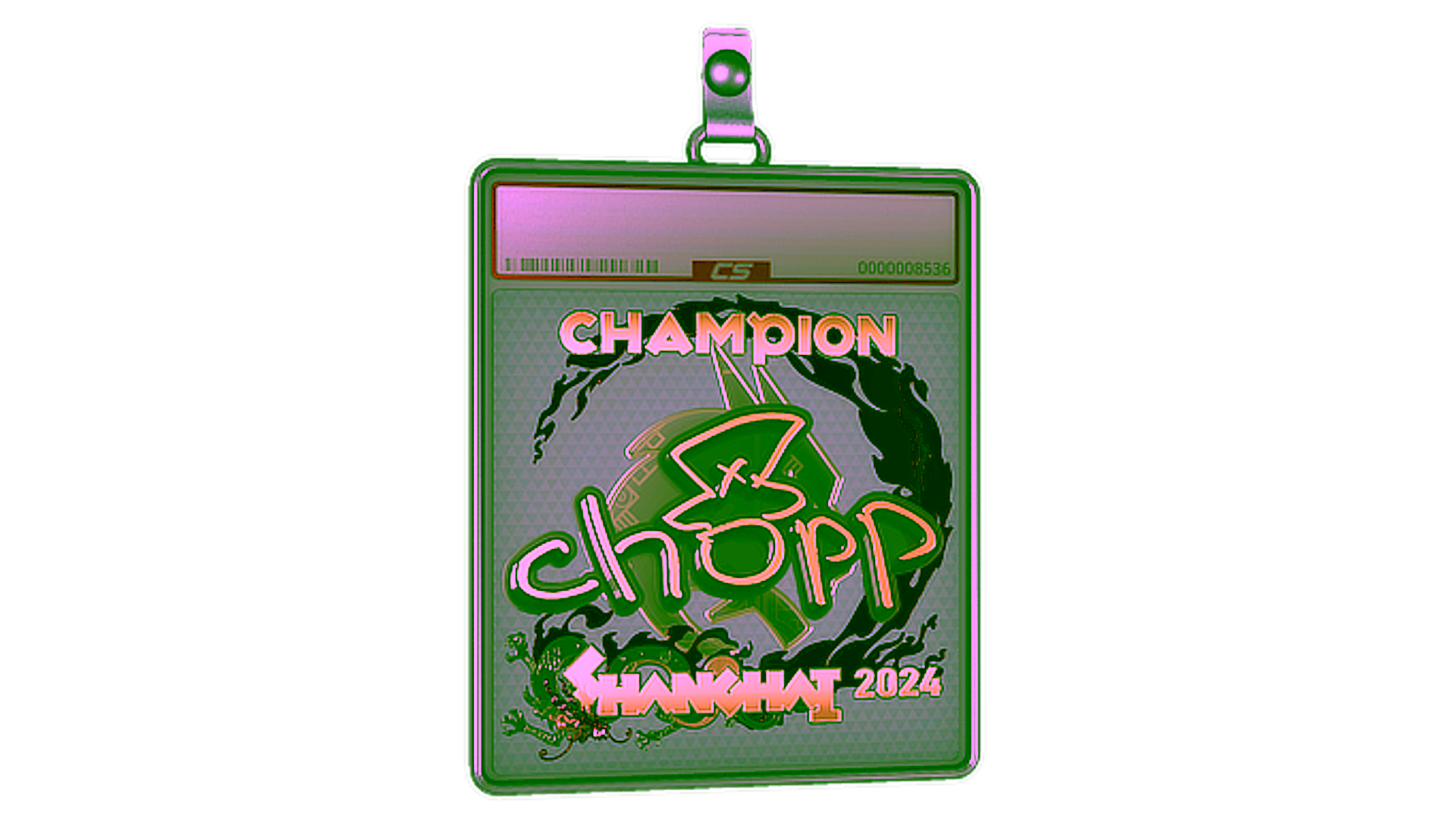 Дисплей для Sticker Slab | chopper (Gold, Champion) | Shanghai 2024