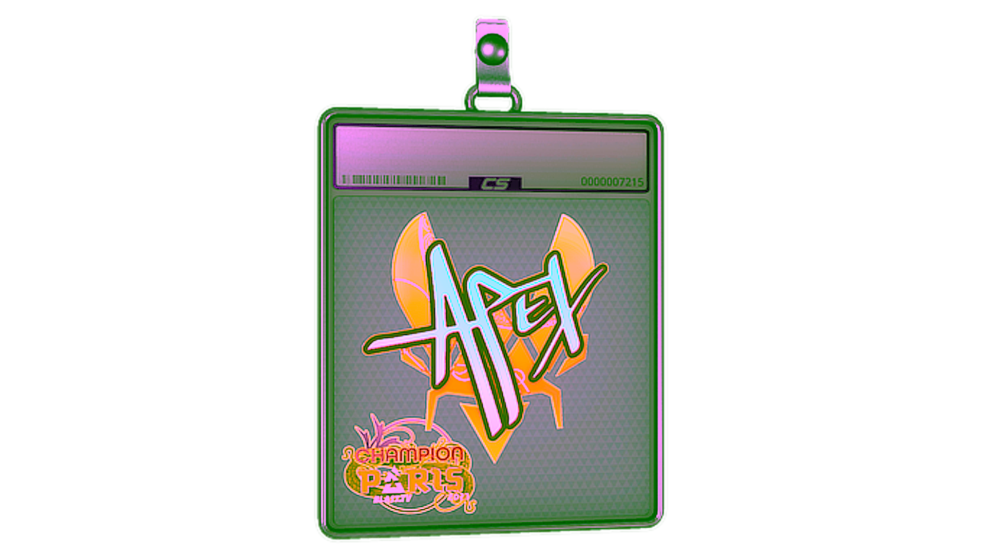 Display for Sticker Slab | apEX (Holo, Champion) | Paris 2023