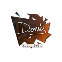 Sticker dennis Cologne 2016
