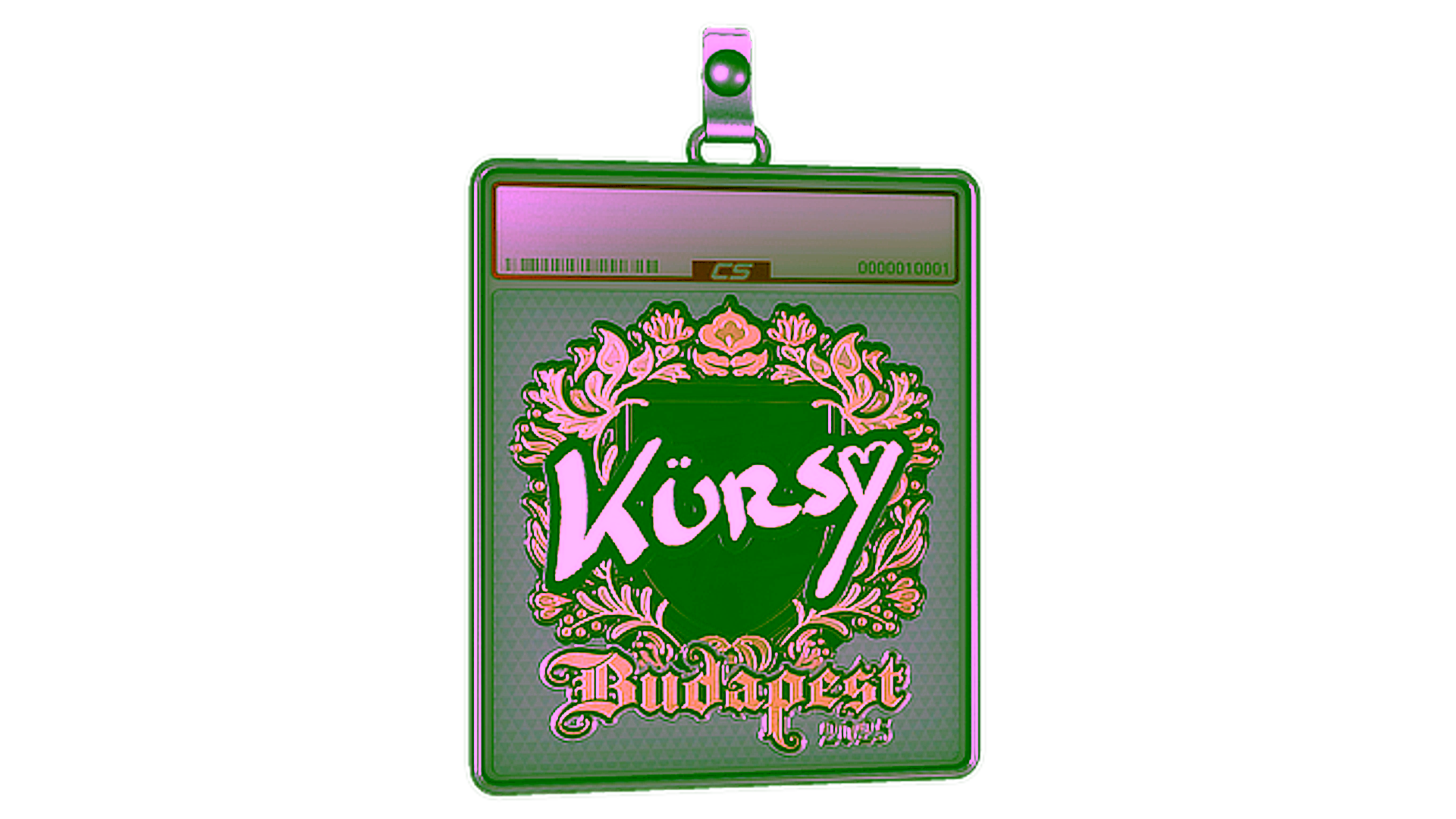 Display for Sticker Slab | Kursy (Gold) | Budapest 2025