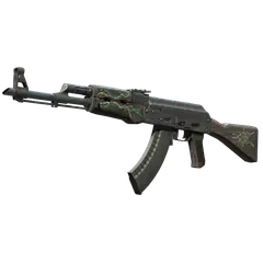 AK-47 | Emerald Pinstripe (Well-Worn)