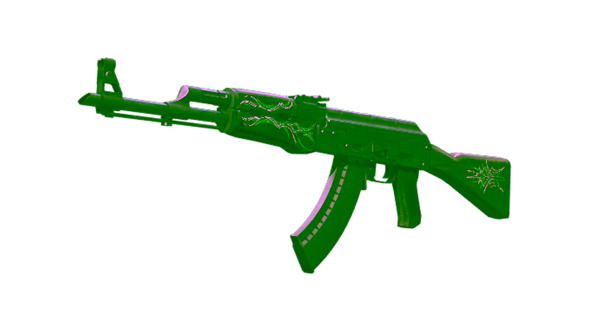 Display for AK-47 | Emerald Pinstripe (Well-Worn)
