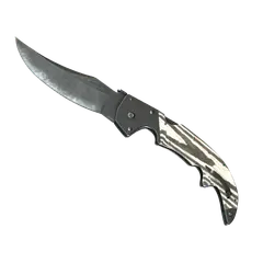 Image of ★ Falchion Knife | Black Laminate (Minimal Wear)