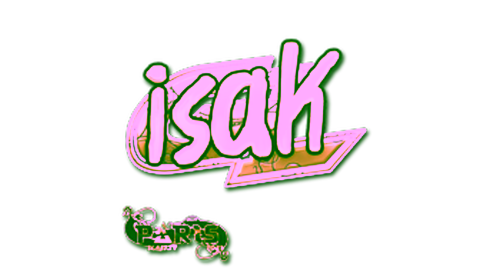 Display for Sticker | isak (Gold) | Paris 2023