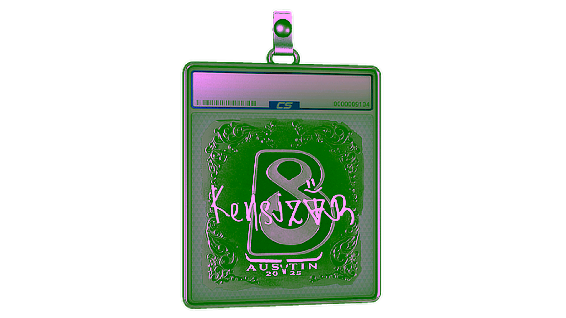 Rodyti Sticker Slab | kensizor (Foil) | Austin 2025