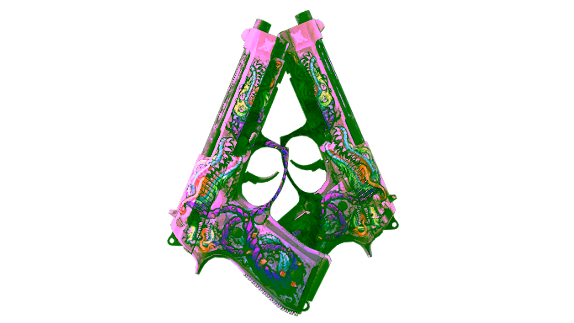 Display for Dual Berettas | Flora Carnivora (Well-Worn)