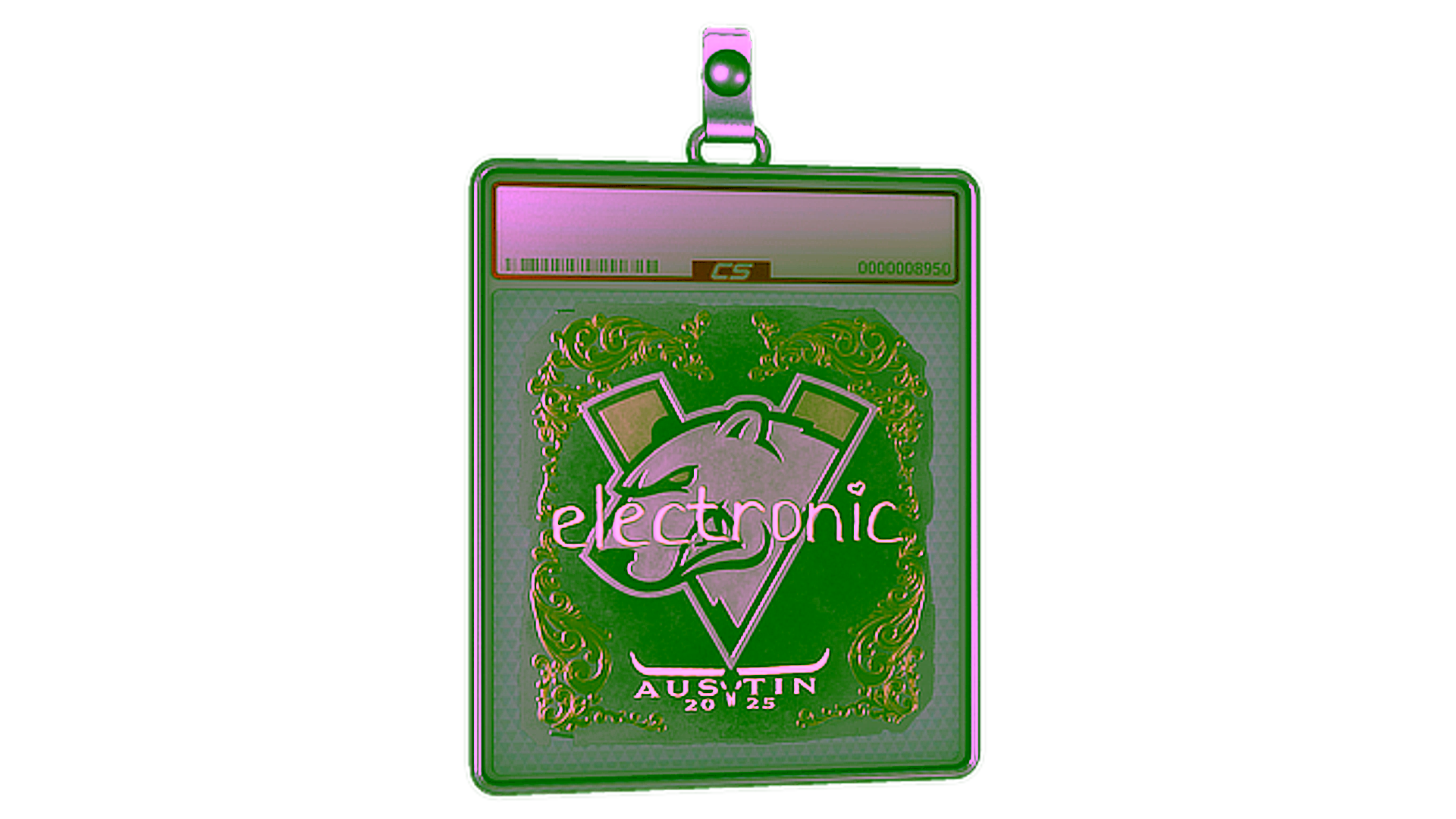 Display for Sticker Slab | electronic (Gold) | Austin 2025