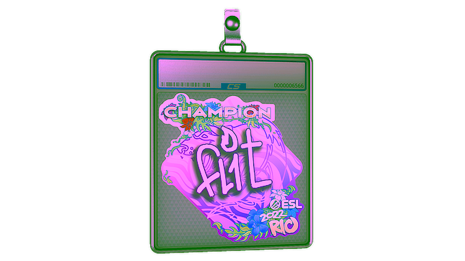 Anzeige für Sticker Slab | FL1T (Champion) | Rio 2022