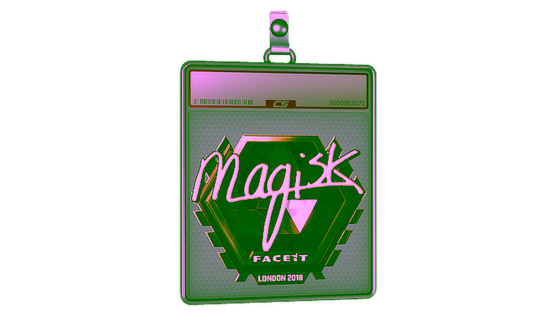 Display for Sticker Slab | Magisk (Gold) | London 2018