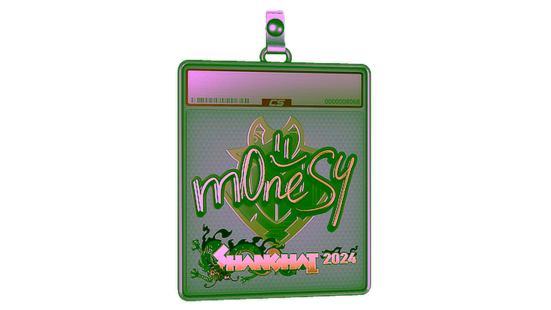 Wyświetl dla Sticker Slab | m0NESY (Gold) | Shanghai 2024