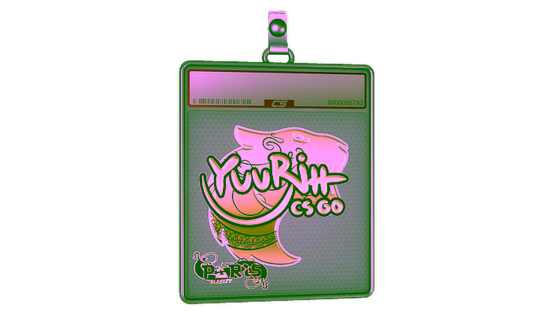 Anzeige für Sticker Slab | yuurih (Gold) | Paris 2023