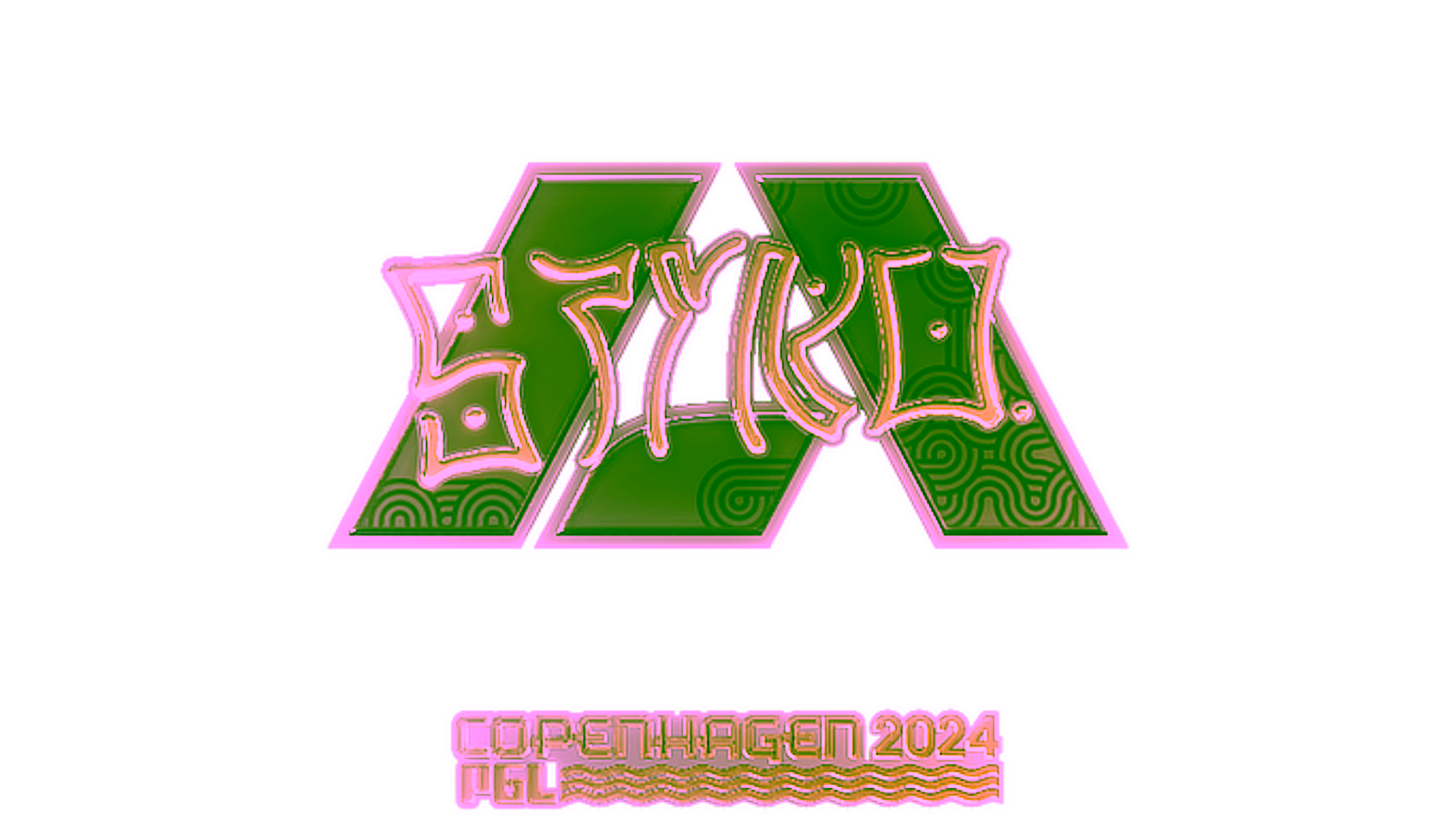 Display for Sticker | STYKO (Gold) | Copenhagen 2024