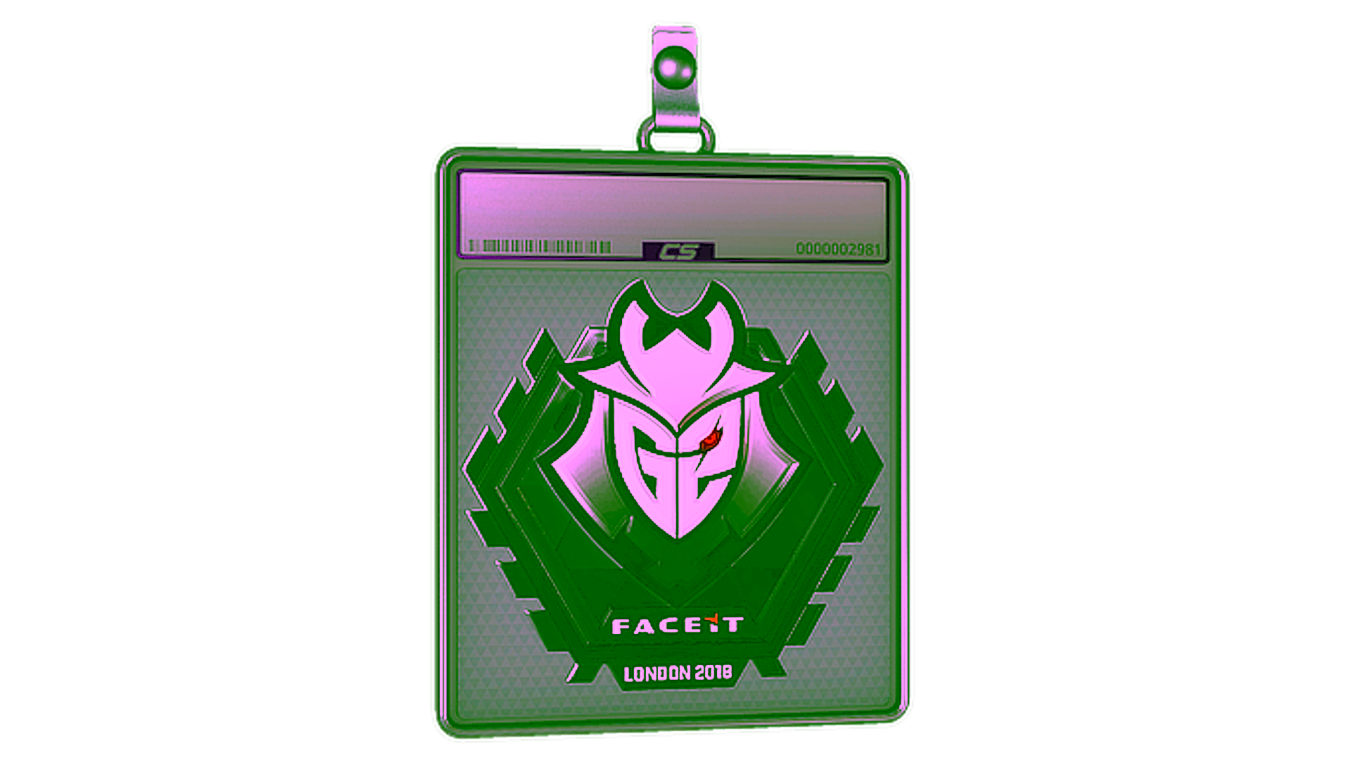 Display for Sticker Slab | G2 Esports (Foil) | London 2018