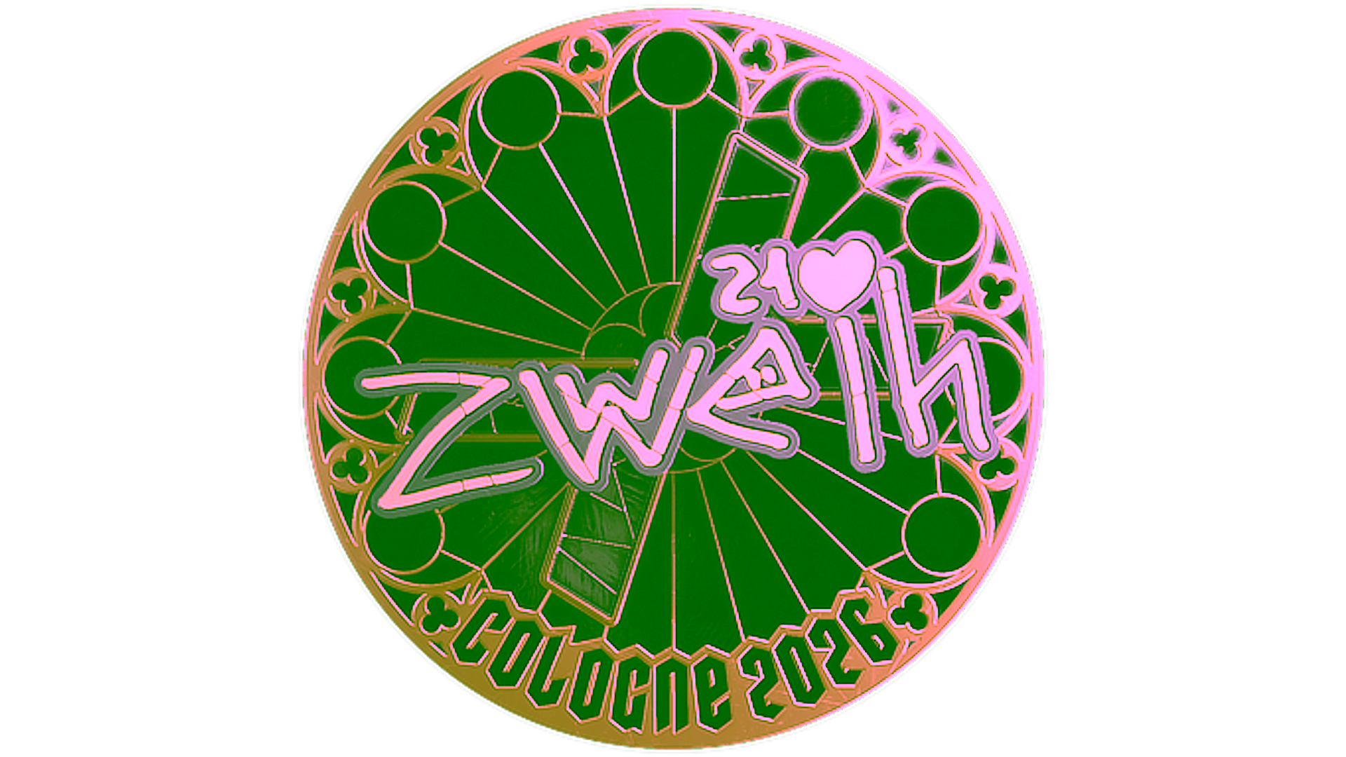 Display for Sticker | zweih (Gold) | Cologne 2026