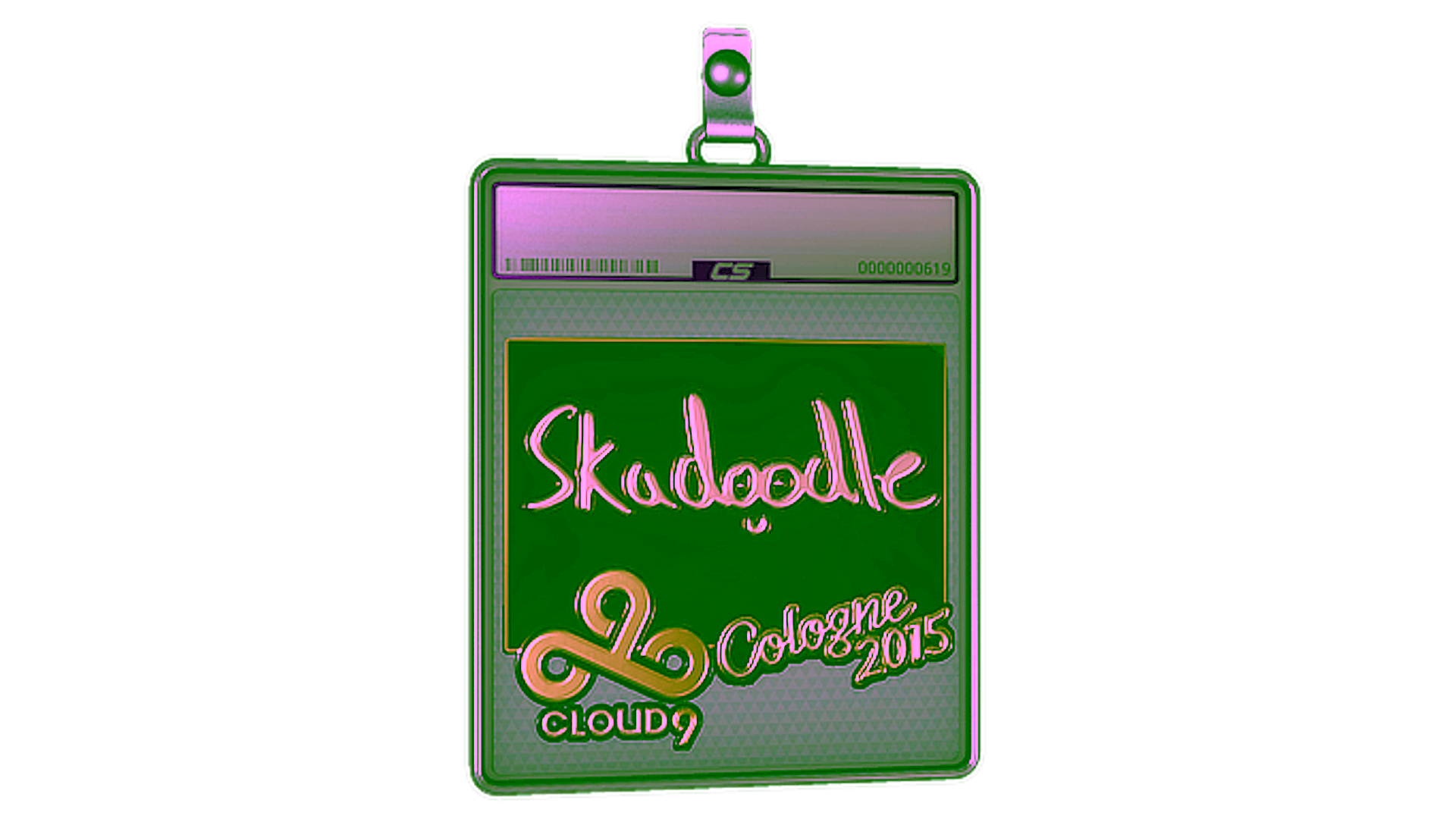 Visar för Sticker Slab | Skadoodle (Gold) | Cologne 2015