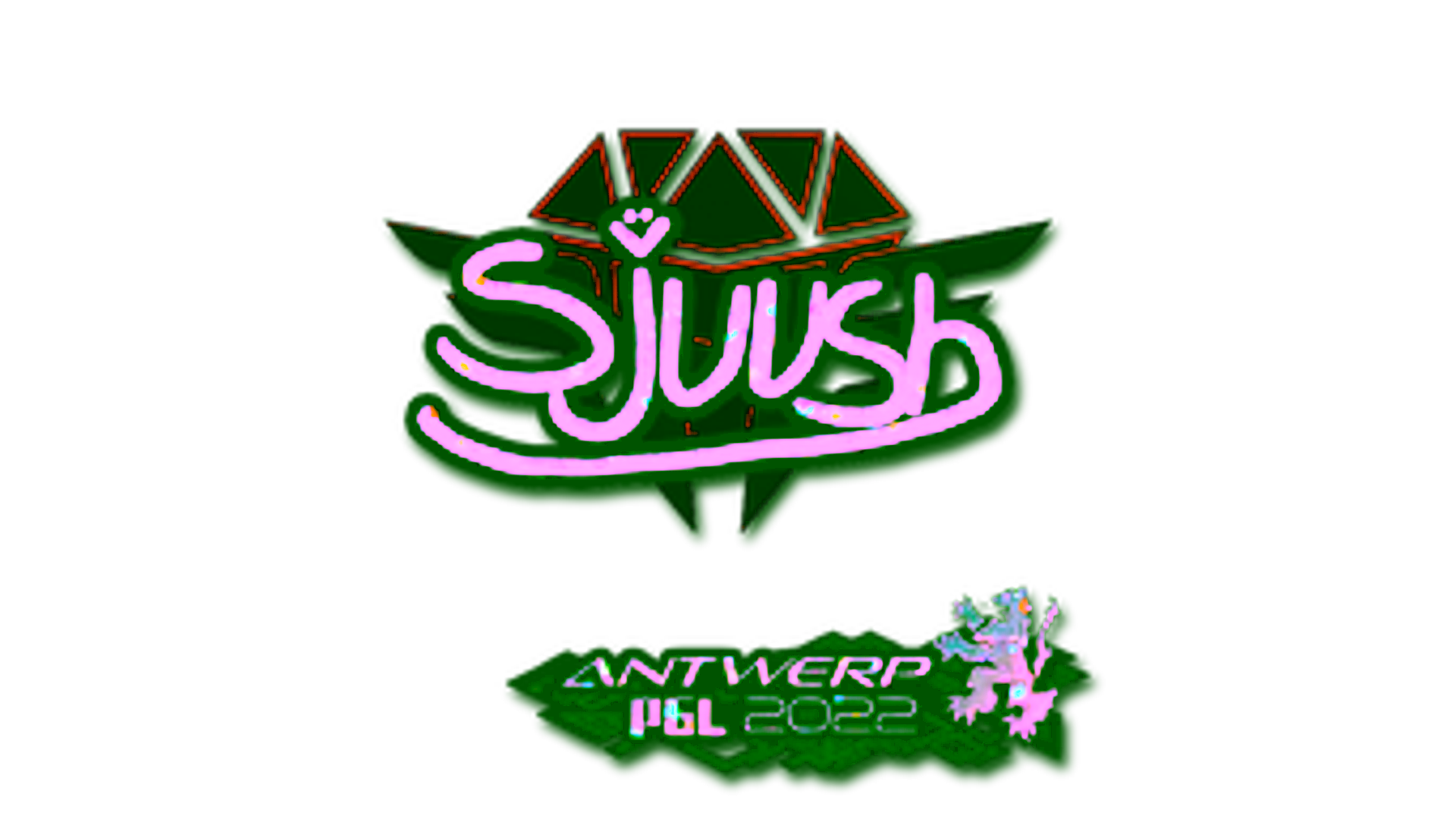 Display for Sticker | sjuush (Glitter) | Antwerp 2022