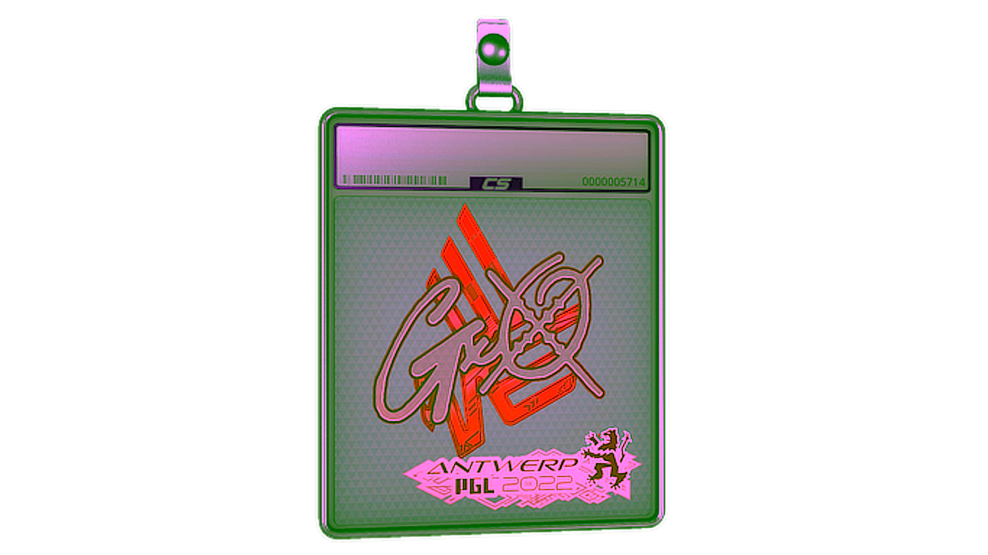 Display for Sticker Slab | gxx- (Holo) | Antwerp 2022