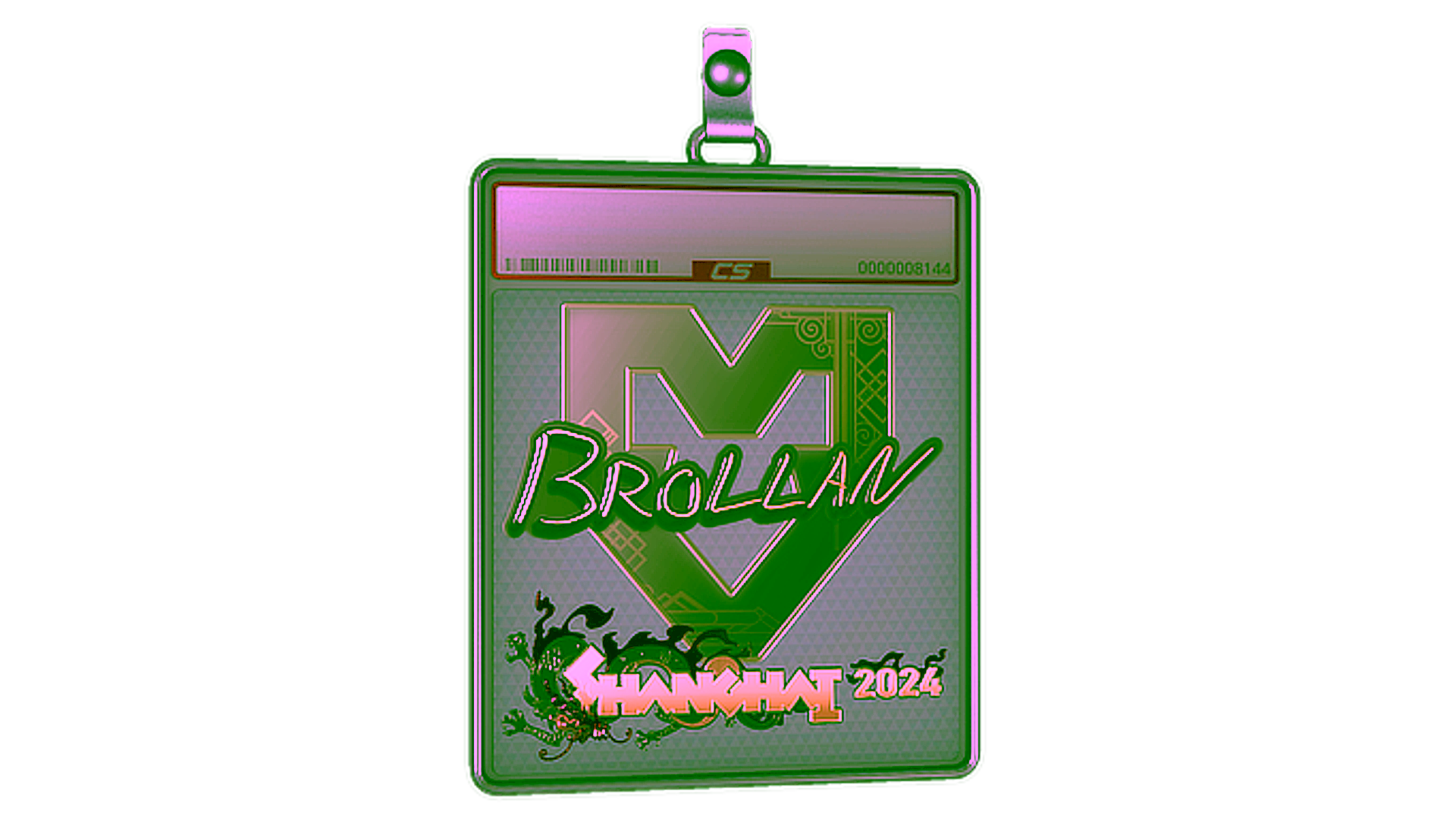 عرض لـ Sticker Slab | Brollan (Gold) | Shanghai 2024