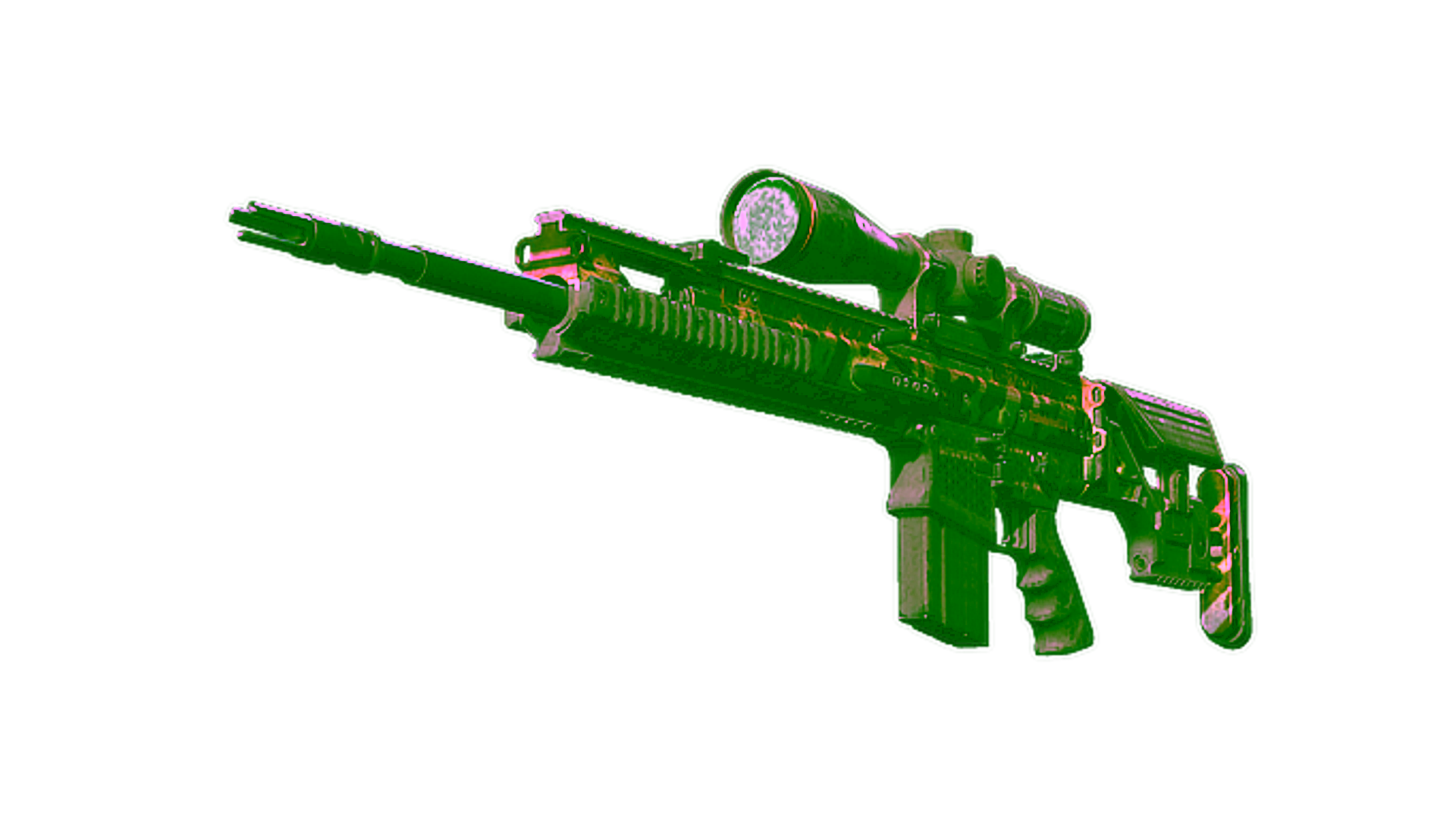StatTrak™ SCAR-20 | Caged (Battle-Scarred) için görüntü