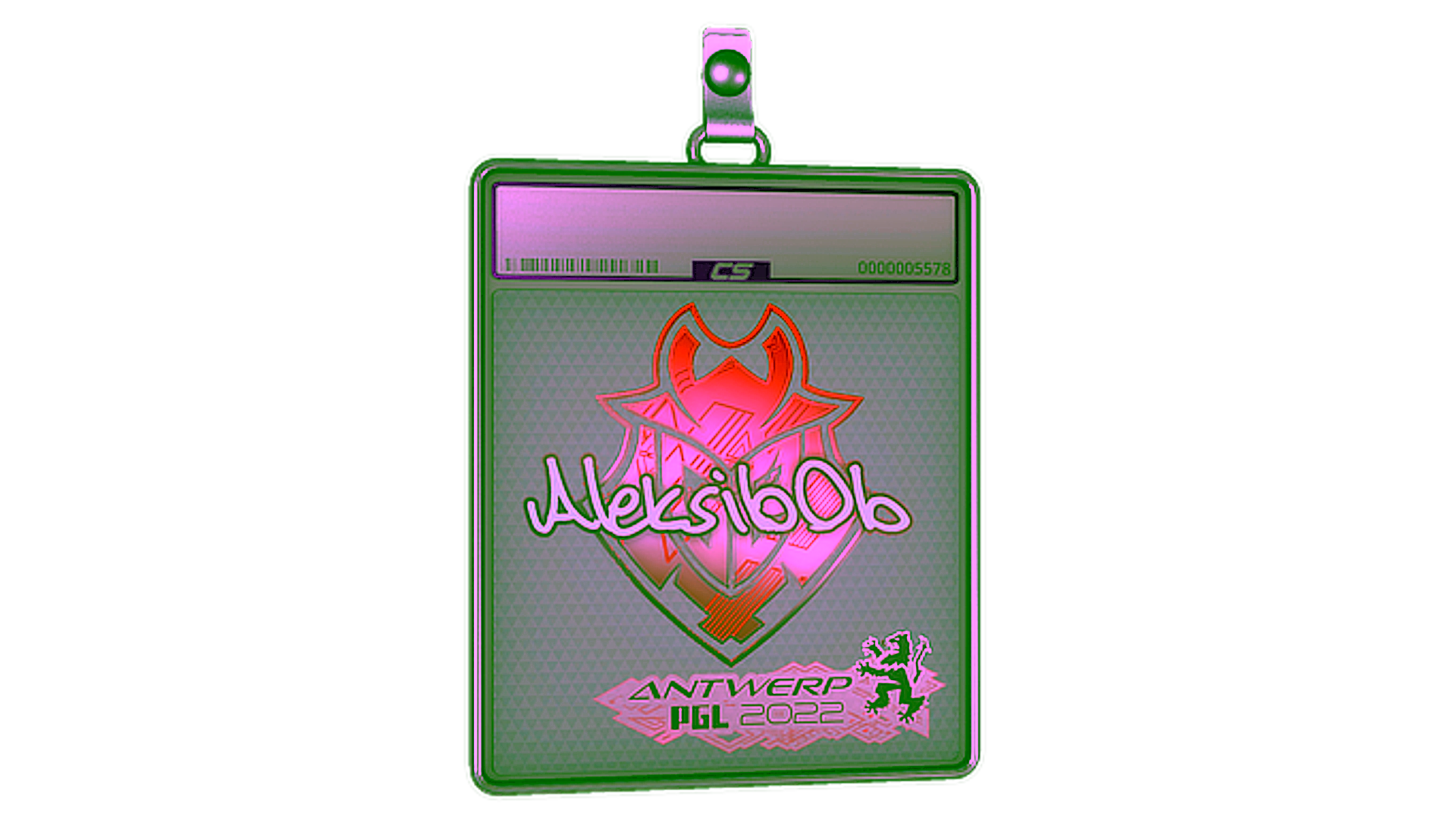 Display for Sticker Slab | Aleksib (Holo) | Antwerp 2022