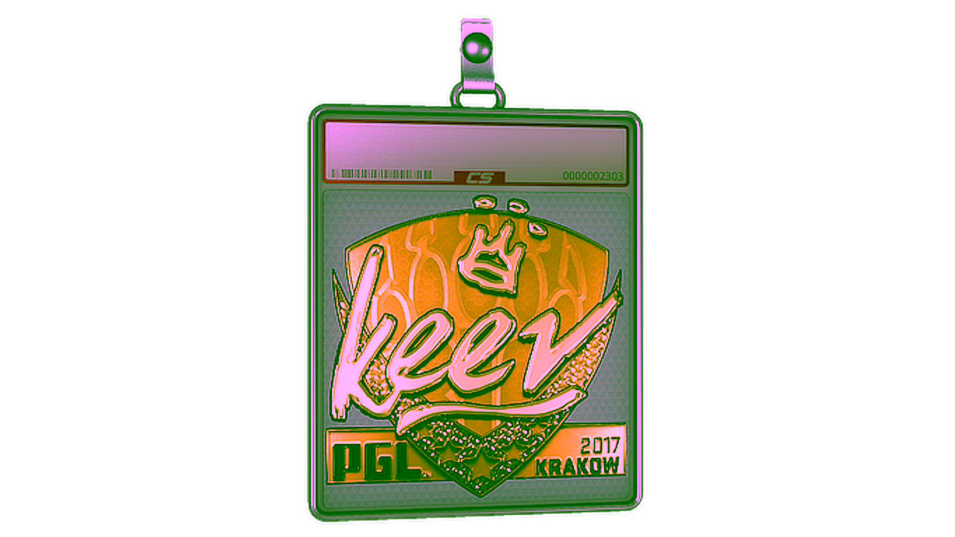 Display for Sticker Slab | keev (Gold) | Krakow 2017