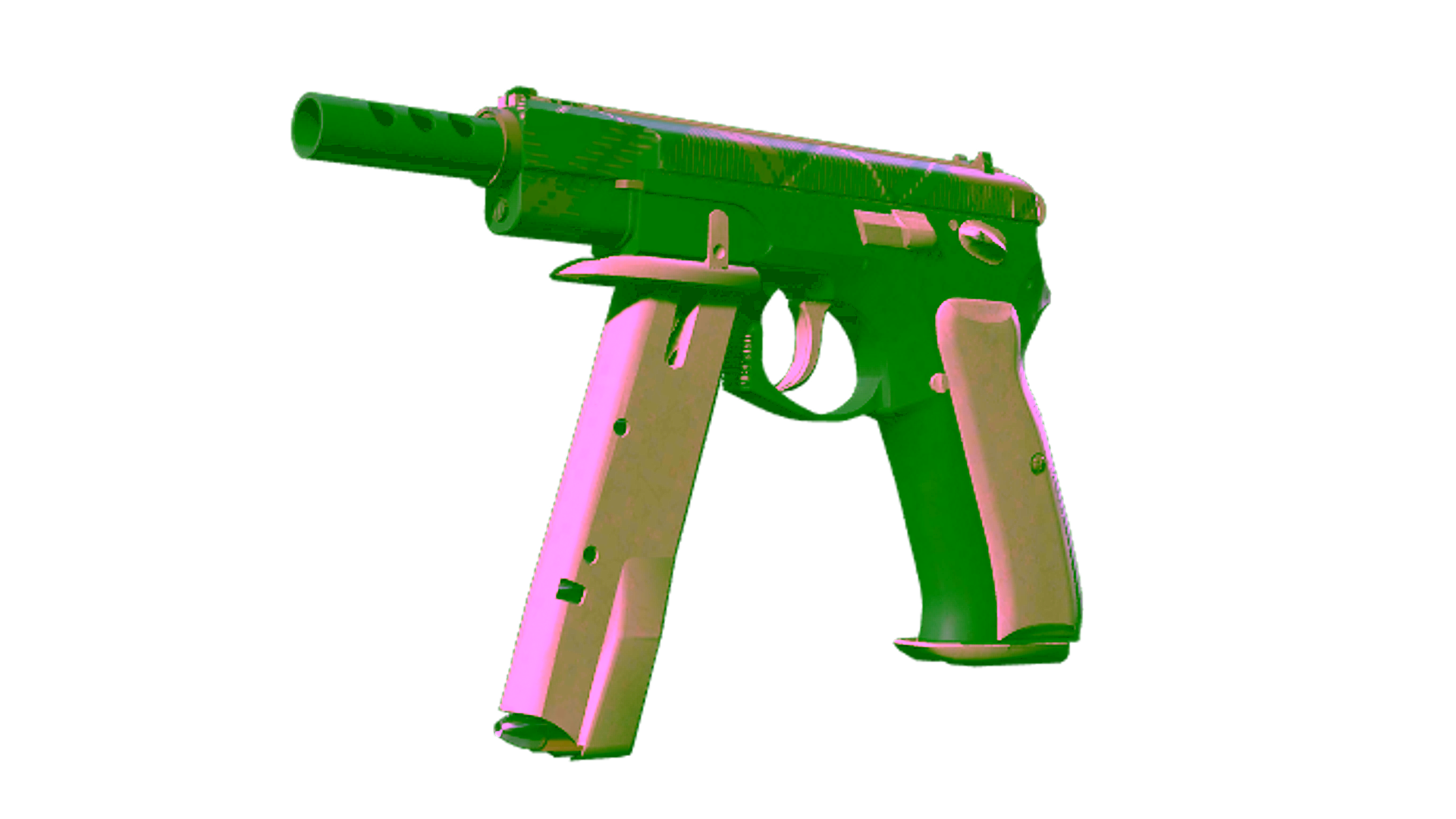 Display for CZ75-Auto | Green Plaid (Minimal Wear)