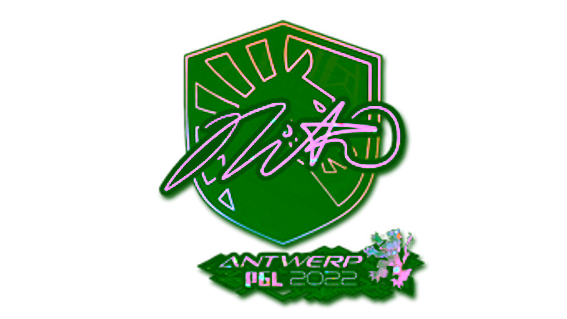 Display for Sticker | nitr0 (Glitter) | Antwerp 2022