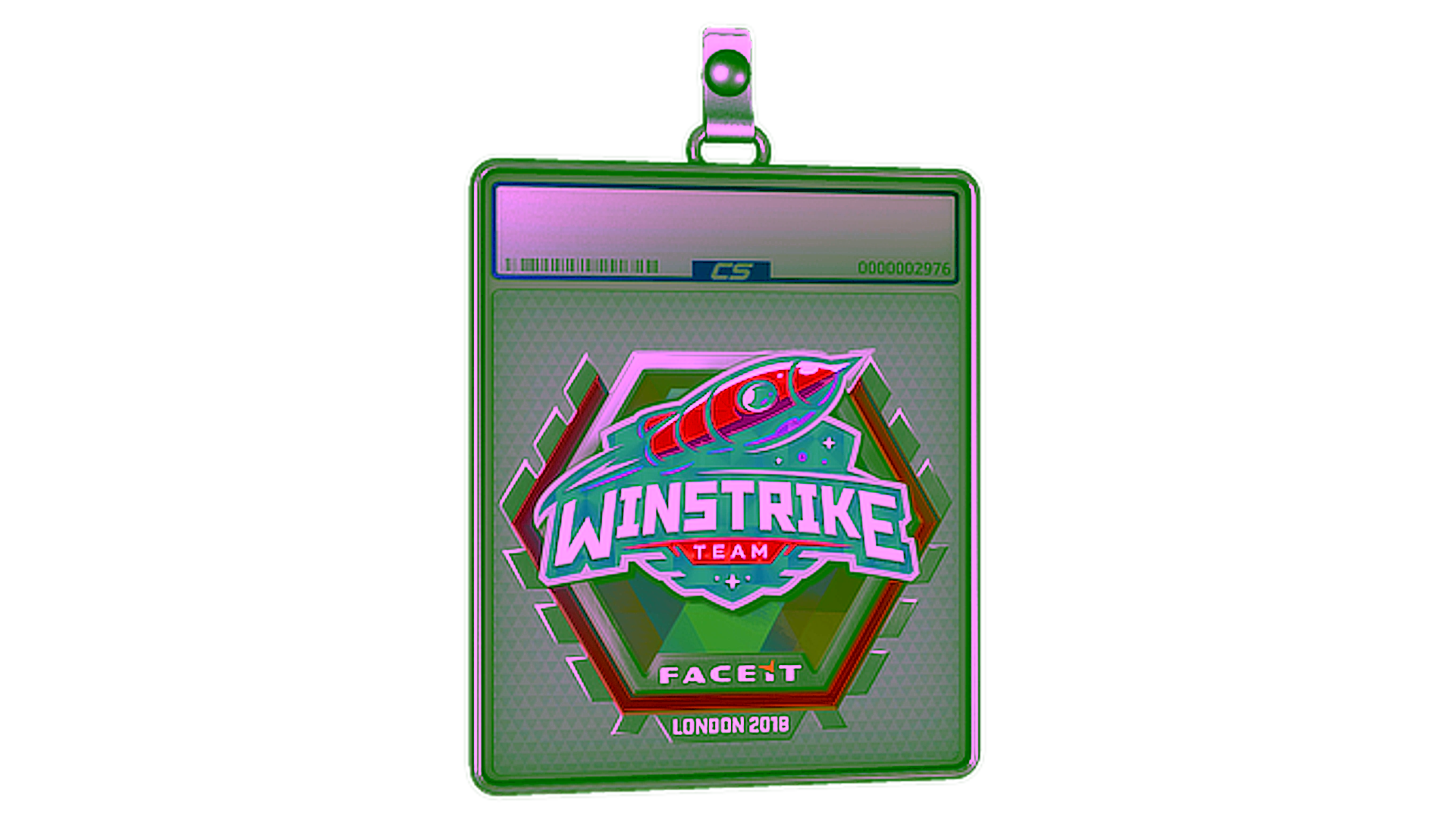 Display for Sticker Slab | Winstrike Team (Holo) | London 2018