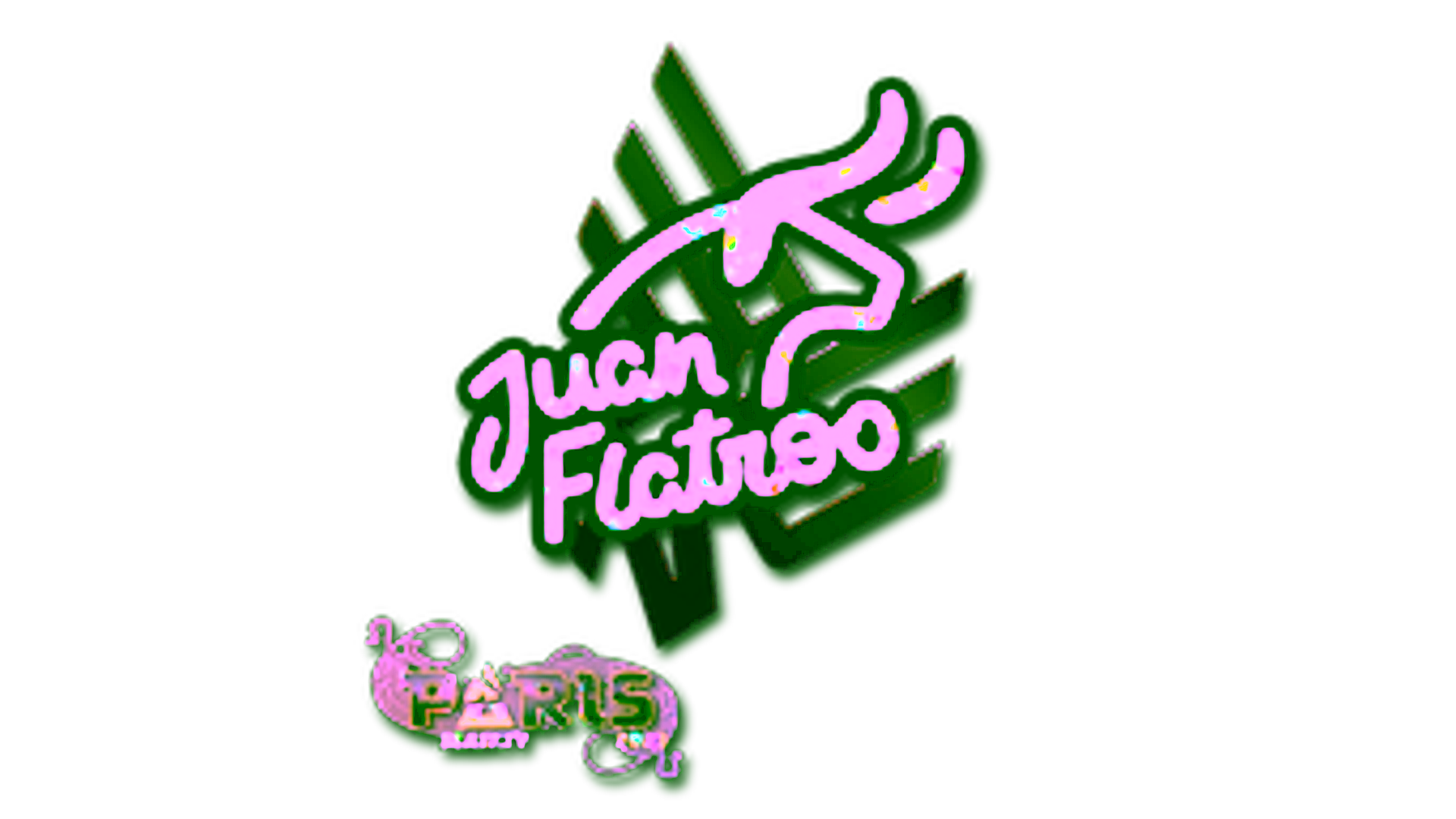 Display for Sticker | juanflatroo (Glitter) | Paris 2023