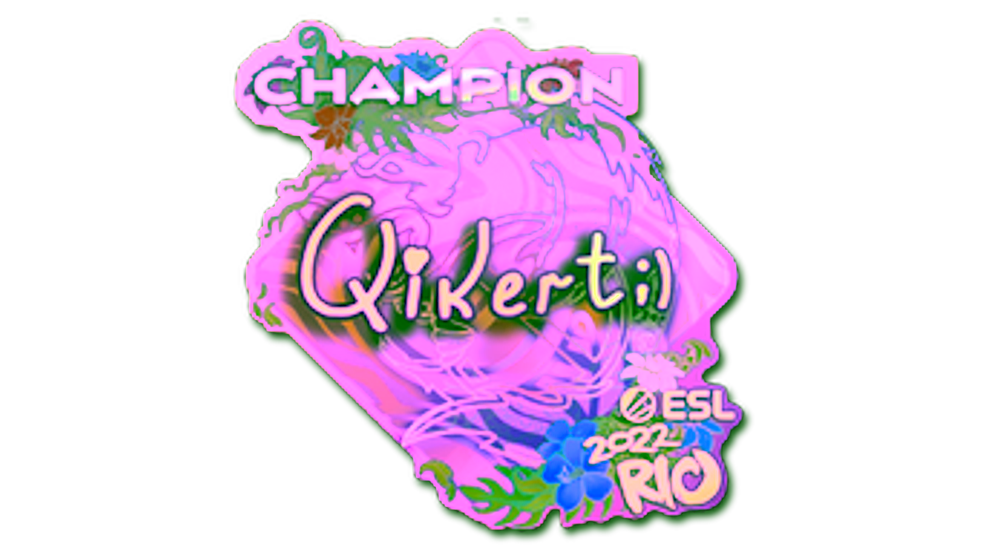Display for Sticker | qikert (Holo, Champion) | Rio 2022