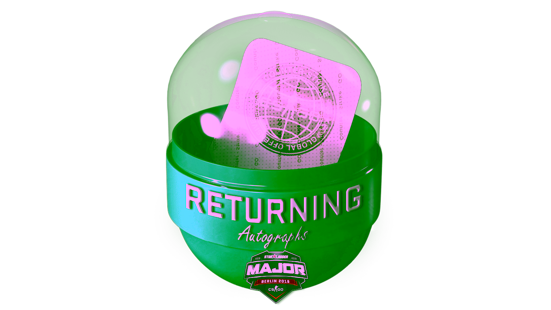 Display for Berlin 2019 Returning Challengers Autograph Capsule