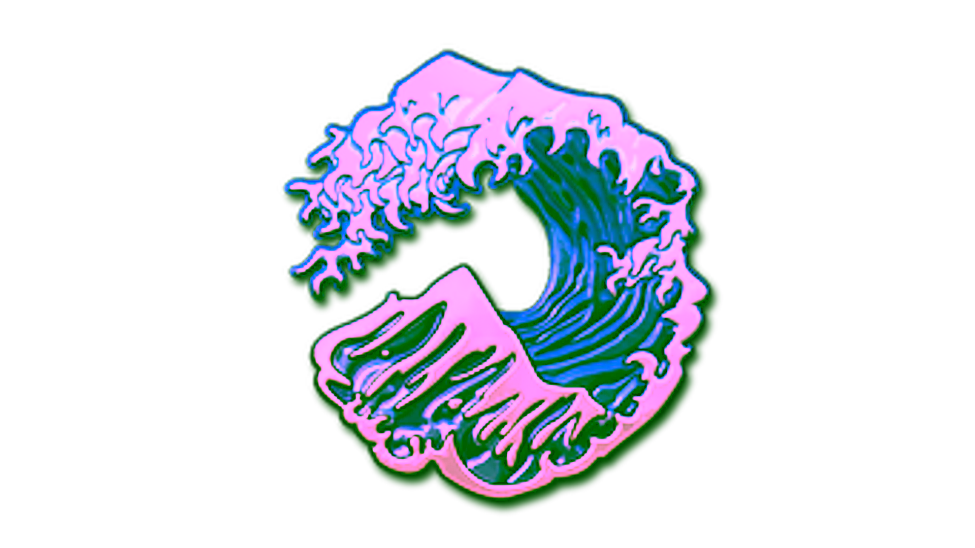 Display for Sticker | Great Wave (Foil)