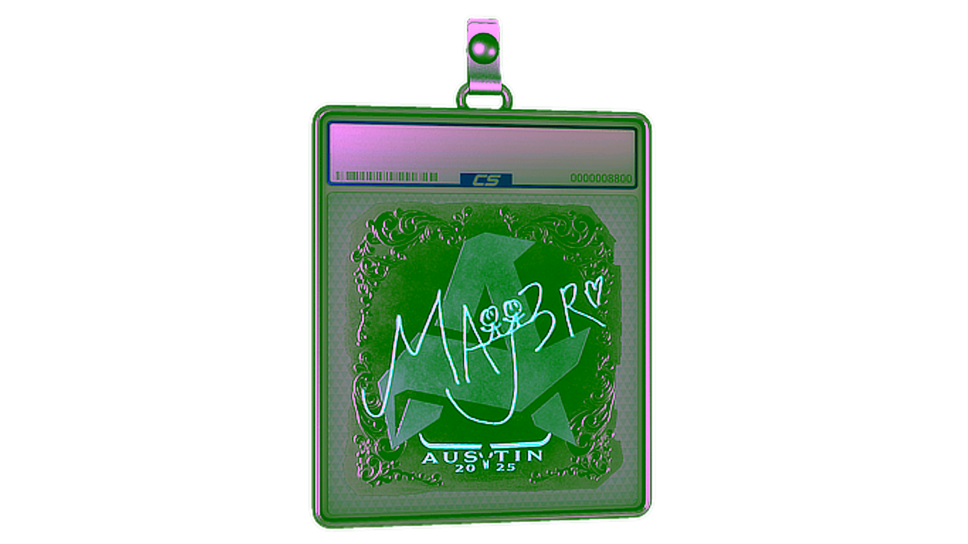 Display for Sticker Slab | MAJ3R (Foil) | Austin 2025