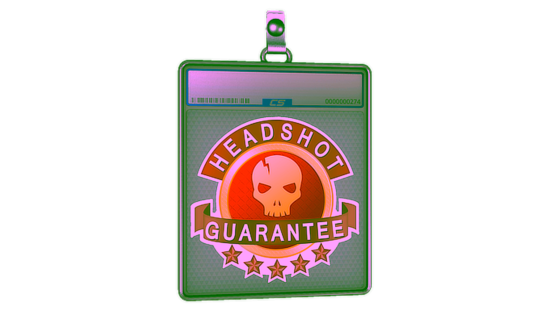 Display for Sticker Slab | Headshot Guarantee