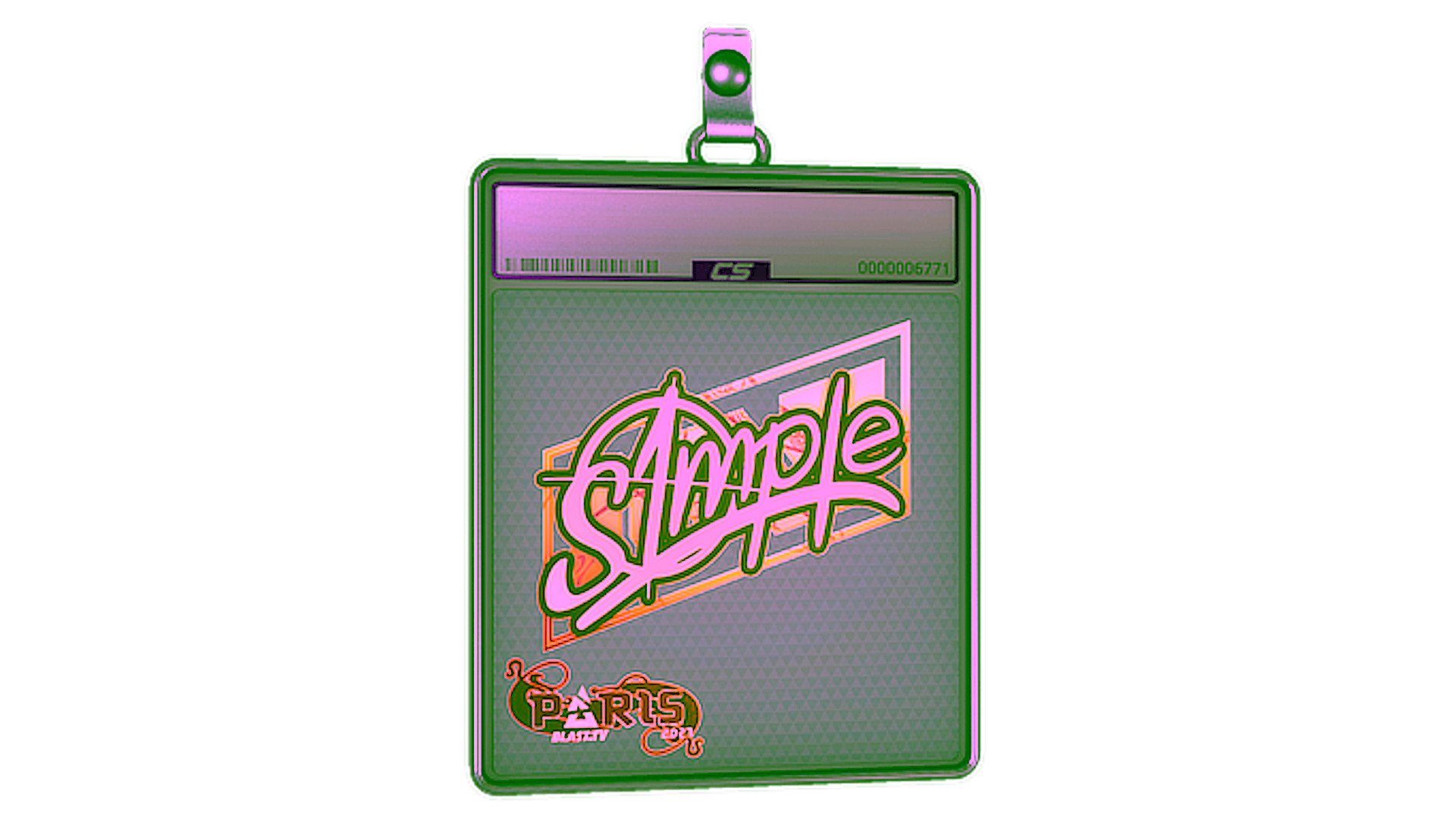 Anzeige für Sticker Slab | s1mple (Holo) | Paris 2023