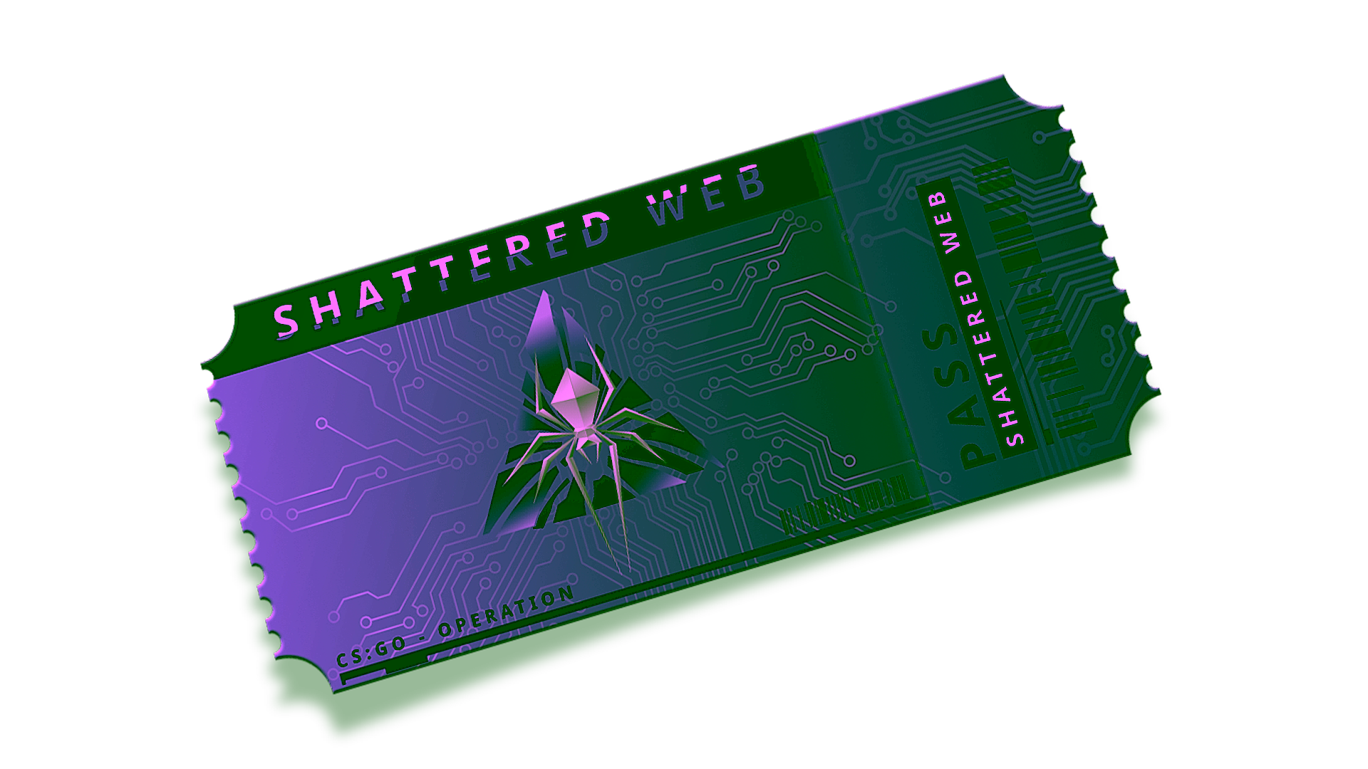 Display for Operation Shattered Web Premium Pass