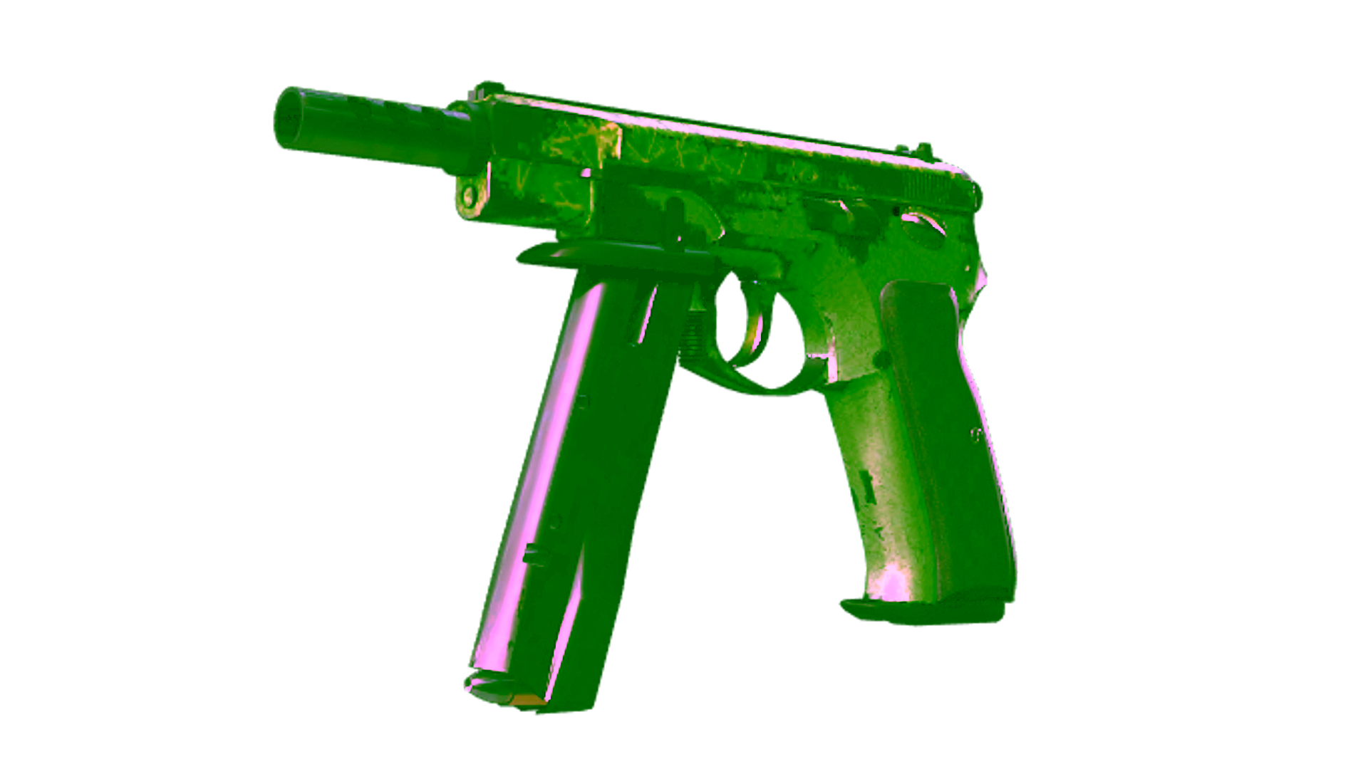Display for Souvenir CZ75-Auto | Emerald Quartz (Battle-Scarred)