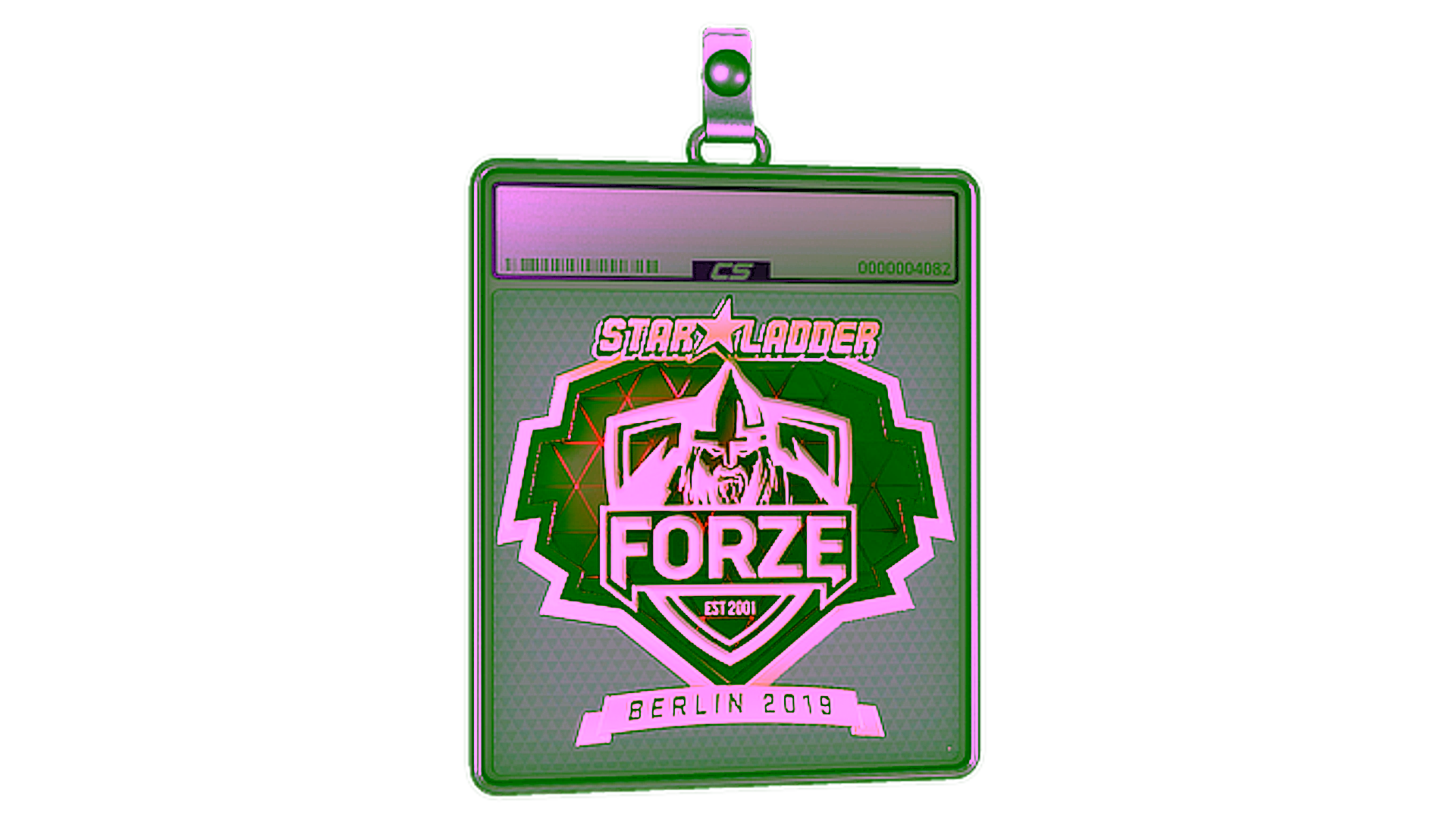 Display for Sticker Slab | forZe eSports (Gold) | Berlin 2019