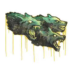 Sealed Graffiti Cerberus