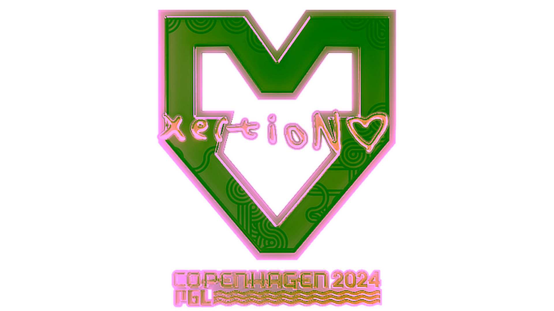 Display for Sticker | xertioN (Gold) | Copenhagen 2024