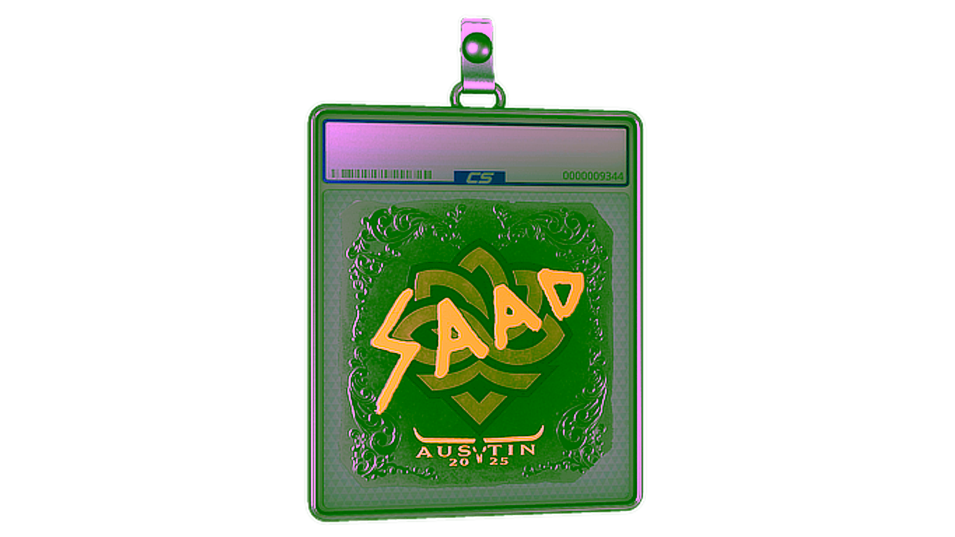 Exibição para Sticker Slab | saadzin (Foil) | Austin 2025