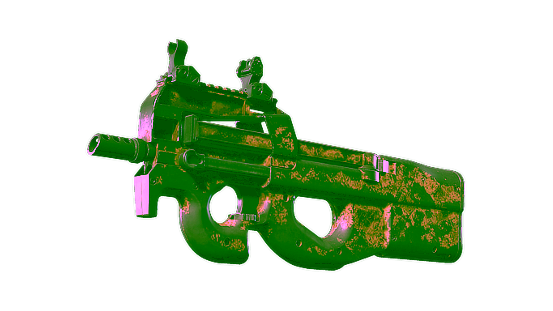 Visar för P90 | Desert Halftone (Battle-Scarred)