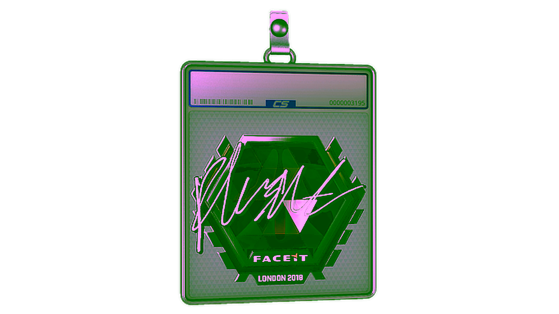 Display for Sticker Slab | flusha (Foil) | London 2018