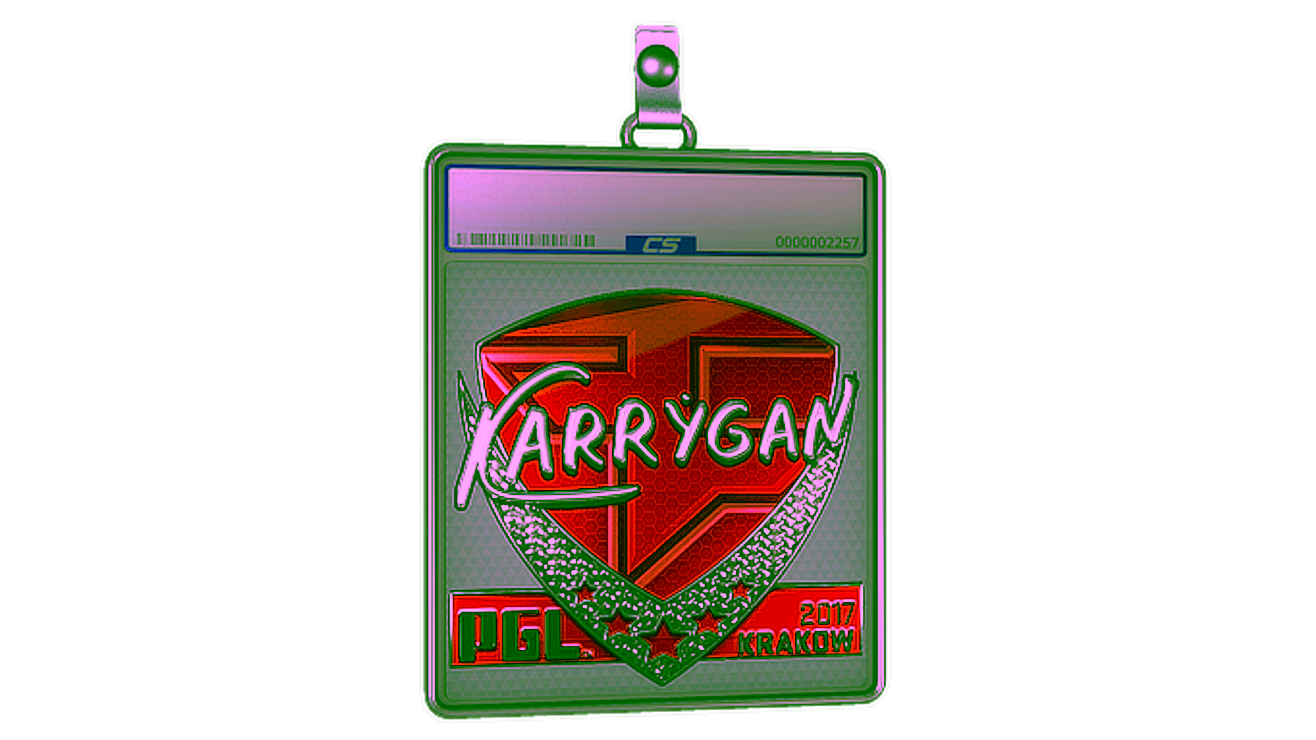 Display for Sticker Slab | karrigan (Foil) | Krakow 2017