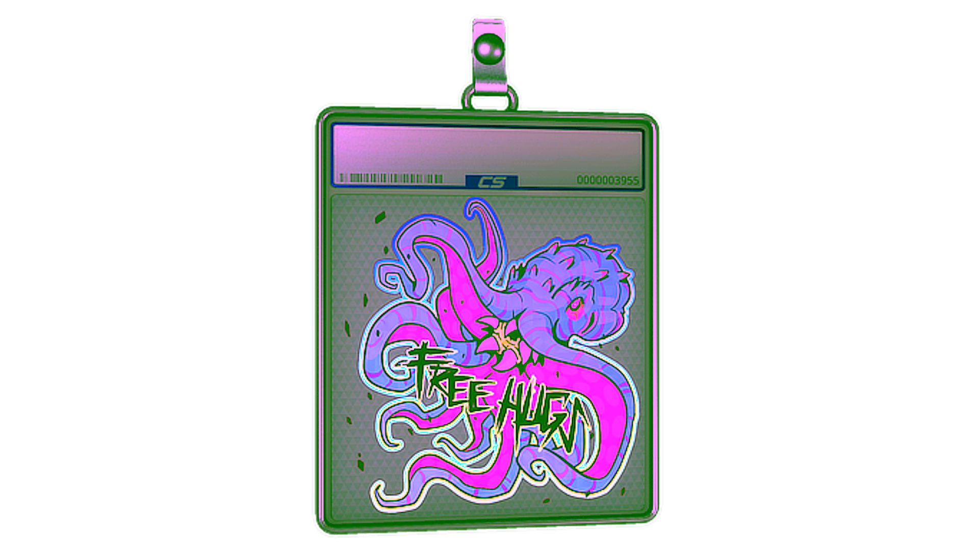 Display for Sticker Slab | Free Hugs (Holo)