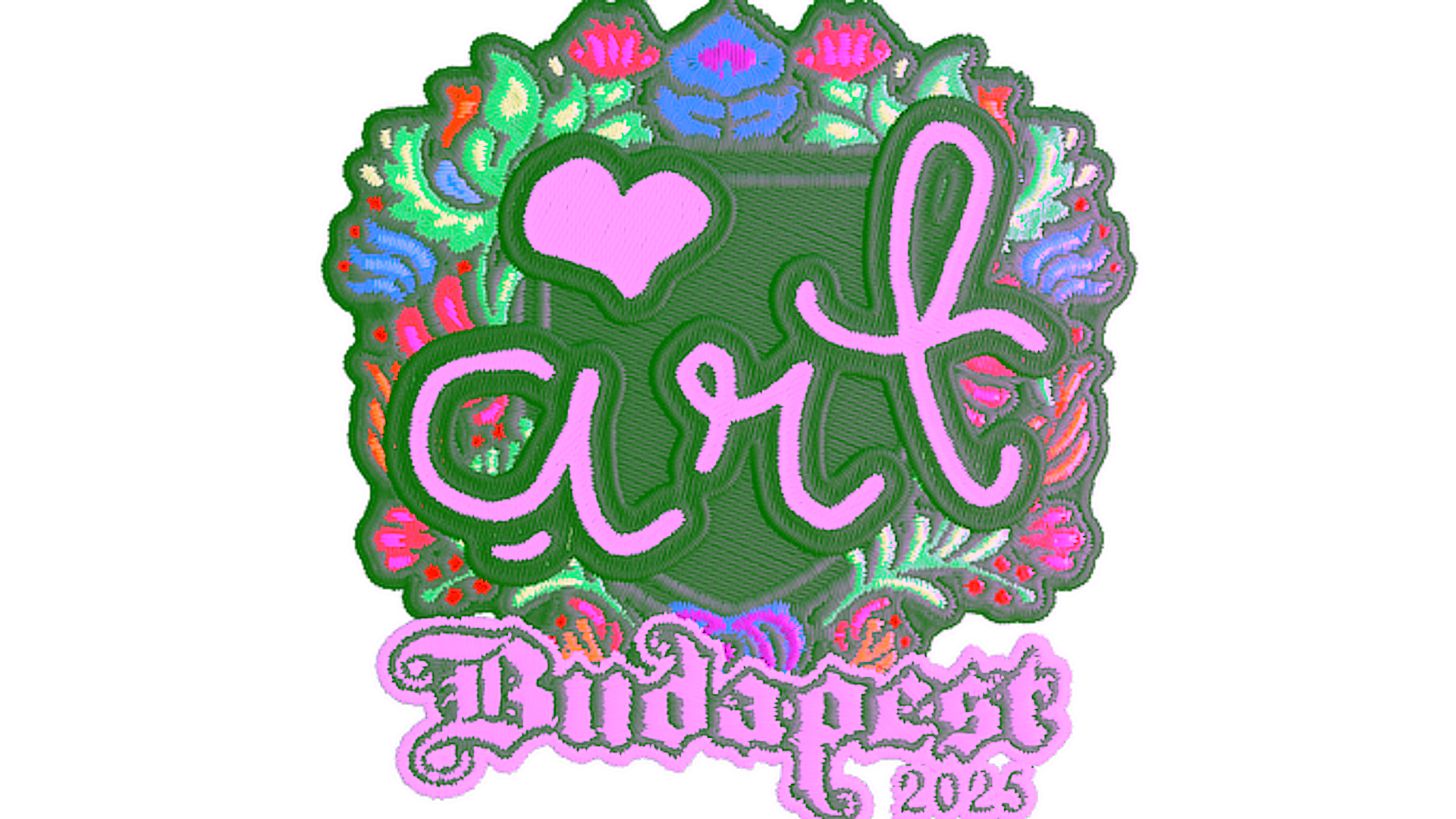 Exibição para Sticker | arT (Embroidered) | Budapest 2025