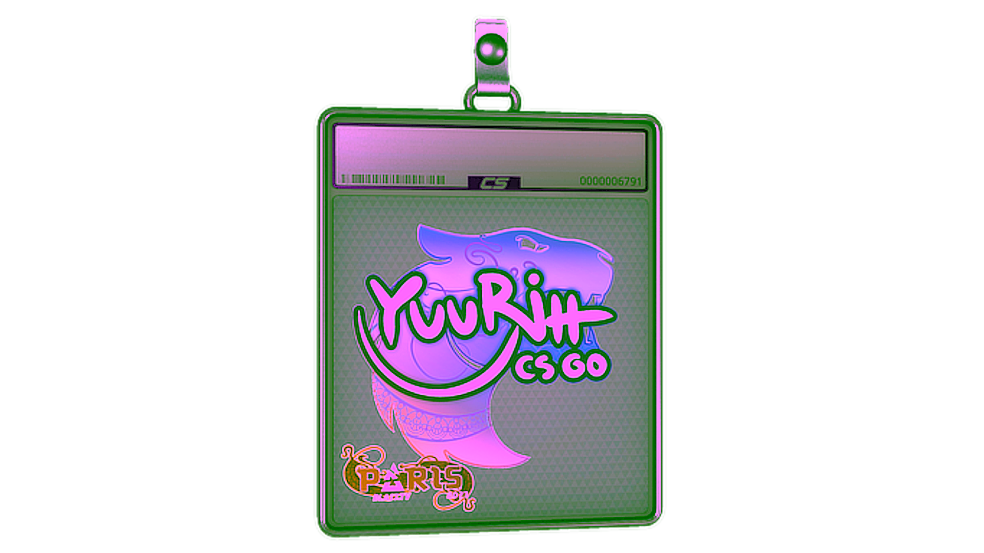 Display for Sticker Slab | yuurih (Holo) | Paris 2023